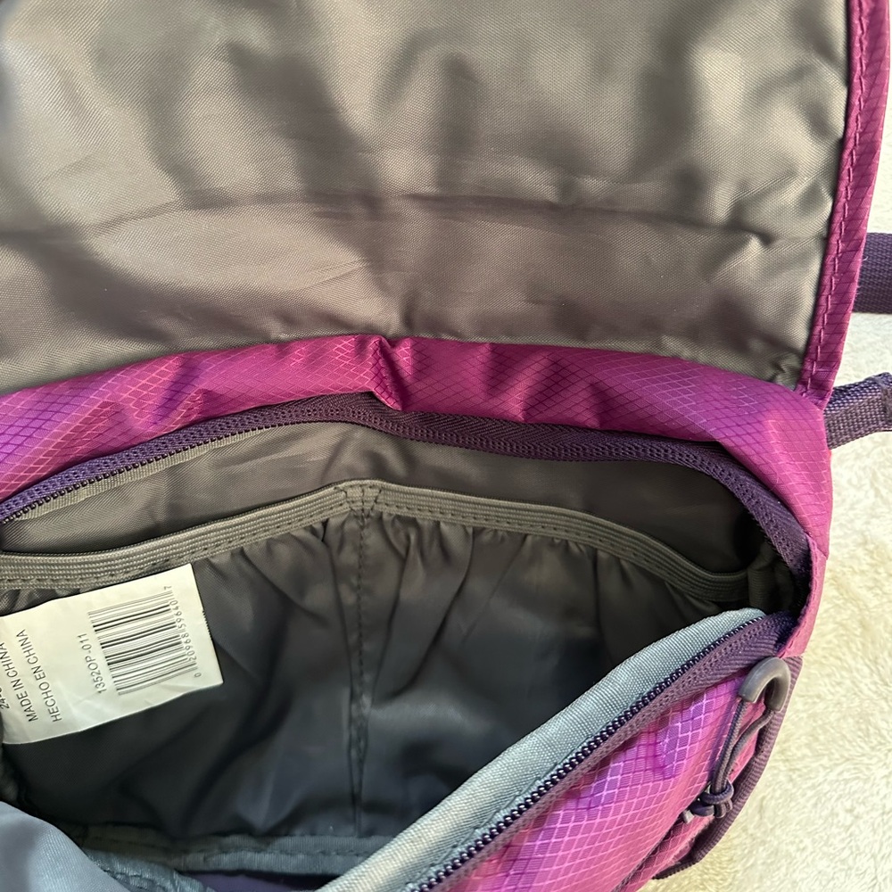 Outdoor Products Purple Fanny Pack Belt Pouch Waist Hiking Crossbody Bag - Picture 3 of 4